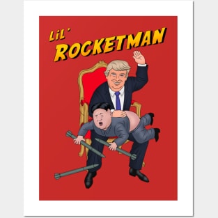 Rocketman Lil Kim Jong Un Posters and Art